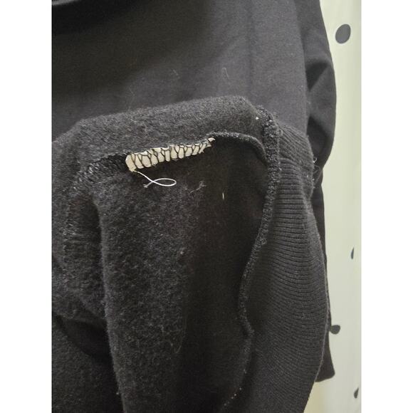 Bebe Sport black funnel neck sweatshirt with pocket size medium - Picture 8 of 8